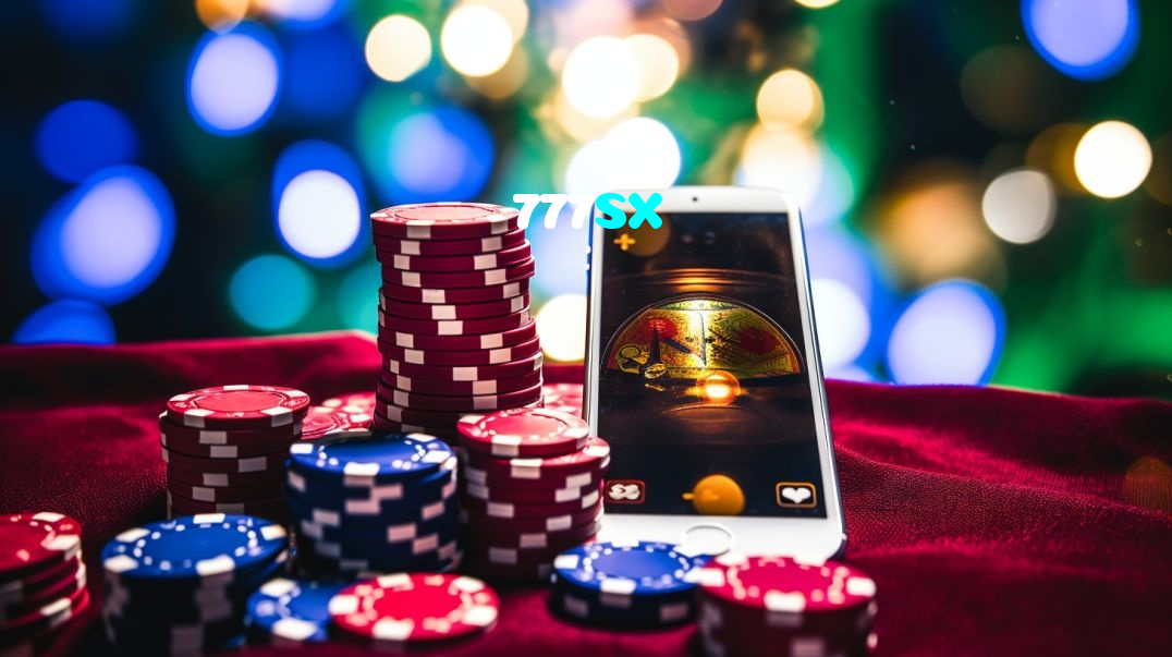 777SX casino presented on mobile device in Pakistan with slots and live games